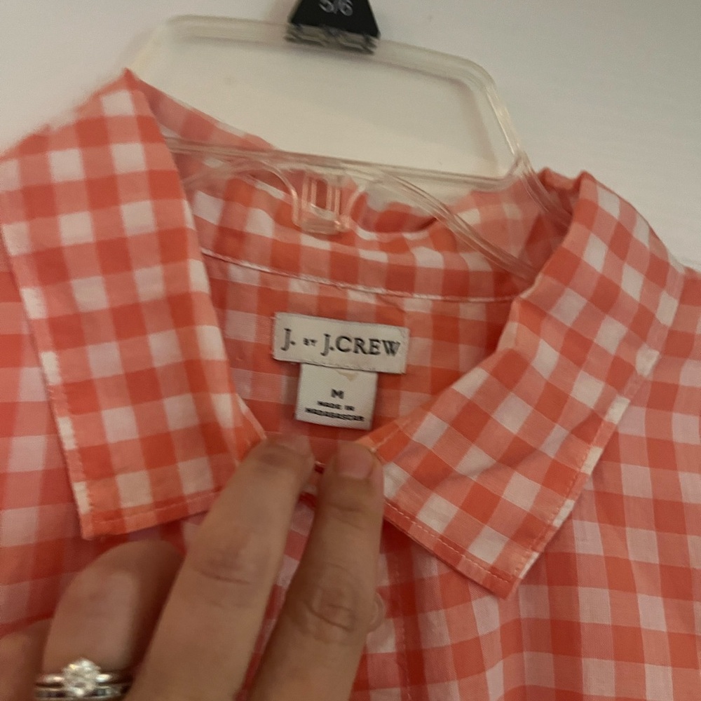 Pink Gingham Button-Up Shirt - Picture 2 of 2